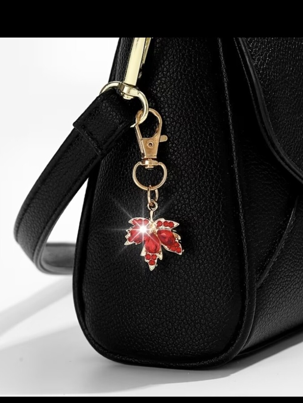 Small Leaf Bag Charm/ Keychain NEW